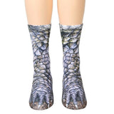 Load image into Gallery viewer, 3D Printing Funny Animal Foot Hoof Paws Elastic Long Socks Dinosaur / Children