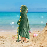 Load image into Gallery viewer, Name Personalized Dinosaur Ultra Plush Hoodie Blanket Cosplay Cloak for Kids 37 Inch