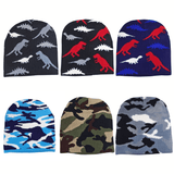 Load image into Gallery viewer, 40-54cm Dinosaur Beanie Knitted Hat Camouflage Warm Winter Hat for Toddler Kids 2-9