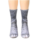 Load image into Gallery viewer, 3D Printing Funny Animal Foot Hoof Paws Elastic Long Socks Elephant / Children