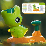 Load image into Gallery viewer, Flying Discs Launcher Toy Set Step On Machine Outdoor Toy for Boys Girls Green DInosaur