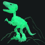 Load image into Gallery viewer, Glow in the Dark Dinosaur DIY Take Apart Fluorescent Skeleton Educational Toy for Kids Velociraptor