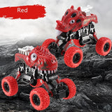 Load image into Gallery viewer, Stunt Dinosaur 4-Wheel Drive Off-road Vehicle Pull Back Car Toys Truck Gifts for Kids Red / T-Rex