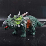 Load image into Gallery viewer, Realistic Walking Triceratops Toy with Light and Sound Dinosaur Toy for Kids Green