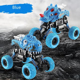 Load image into Gallery viewer, Stunt Dinosaur 4-Wheel Drive Off-road Vehicle Pull Back Car Toys Truck Gifts for Kids Blue / T-Rex
