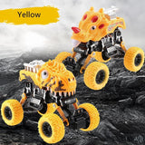 Load image into Gallery viewer, Stunt Dinosaur 4-Wheel Drive Off-road Vehicle Pull Back Car Toys Truck Gifts for Kids Yellow / T-Rex