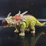 Load image into Gallery viewer, Realistic Walking Triceratops Toy with Light and Sound Dinosaur Toy for Kids Yellow