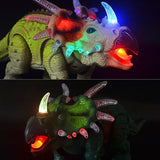 Load image into Gallery viewer, Realistic Walking Triceratops Toy with Light and Sound Dinosaur Toy for Kids