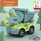 Load image into Gallery viewer, Inertial Take Apart Construction Dinosaur Truck Car T Rex Triceratops Excavator Toy for Kids Triceratops Carrier