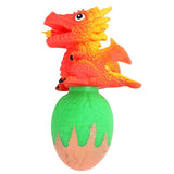 Load image into Gallery viewer, 3 in 1 Fun Turn Over Dinosaur Eggs Figure Flip Toy Set Stress Relief Fidget Toys 4 Pcs(random type)