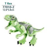 Load image into Gallery viewer, 5&quot; Luminous Dinosaur Jurassic Theme Building Blocks DIY Action Figures Play Set T Rex