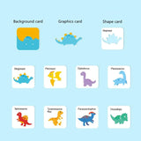 Load image into Gallery viewer, Guess Who I Am Dinosaur Matching Cards Kids Early Learning Cognitive Toys