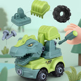 Load image into Gallery viewer, Inertial Take Apart Construction Dinosaur Truck Car T Rex Triceratops Excavator Toy for Kids