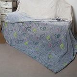 Load image into Gallery viewer, Luminescent Throw Blanket Comfy Coral Fleece Cartoon Dinosaur Glow in the Dark