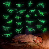 Load image into Gallery viewer, Glow in the Dark Dinosaur Luminous Wall Sticker Self Adhesive Sticker Decoration for Kids Bedroom Green