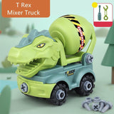 Load image into Gallery viewer, Inertial Take Apart Construction Dinosaur Truck Car T Rex Triceratops Excavator Toy for Kids T Rex Mixer Truck