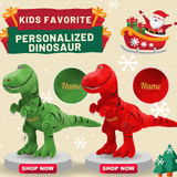 Load image into Gallery viewer, 2-7 Years Old Kids Dinosaur Pajamas Set Christmas Theme Printed Soft Sleepwear Holiday Pjs