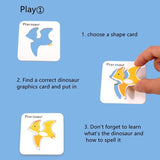 Load image into Gallery viewer, Guess Who I Am Dinosaur Matching Cards Kids Early Learning Cognitive Toys