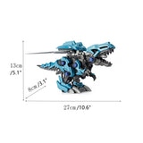 Load image into Gallery viewer, DIY Assembly Electric Building Dinosaur T Rex Model Figure Mechanic Robot Toys for Kids Blue-green