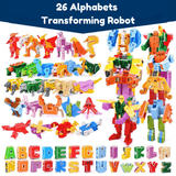Load image into Gallery viewer, Transform Animal Dinosaur Robots Alphabet Action Figures Preschool Educational Toys for Kids Full Pack (Save $20)