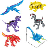 Load image into Gallery viewer, 5‘’ Mini Dinosaur Jurassic Theme DIY Action Figures Building Blocks Toy Playsets 8 Pack (Save $14) / Transparent Pack B (6 Pcs)